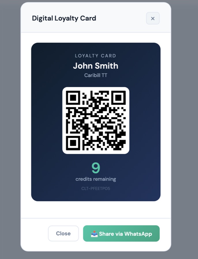 Digital loyalty card management