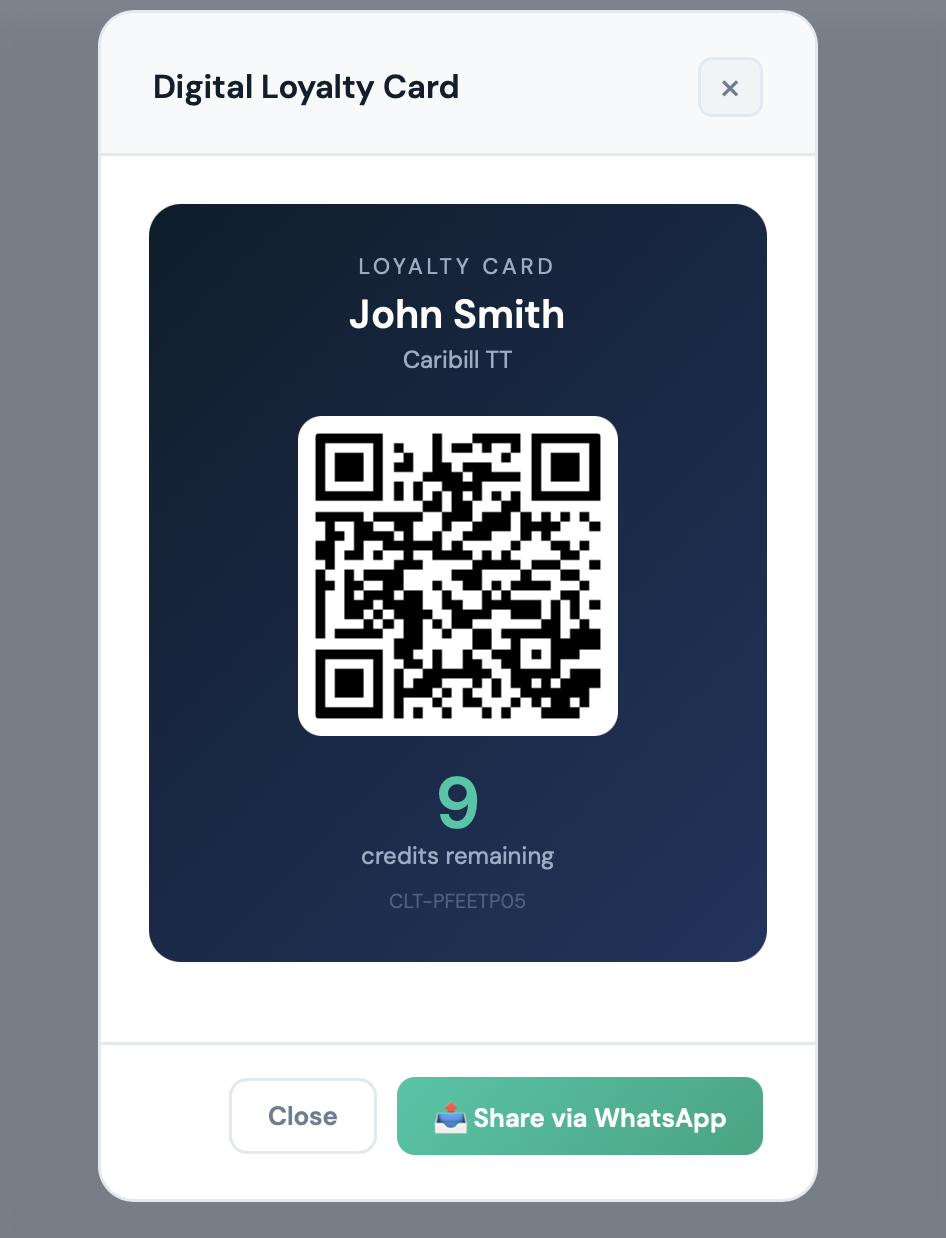 Digital loyalty card